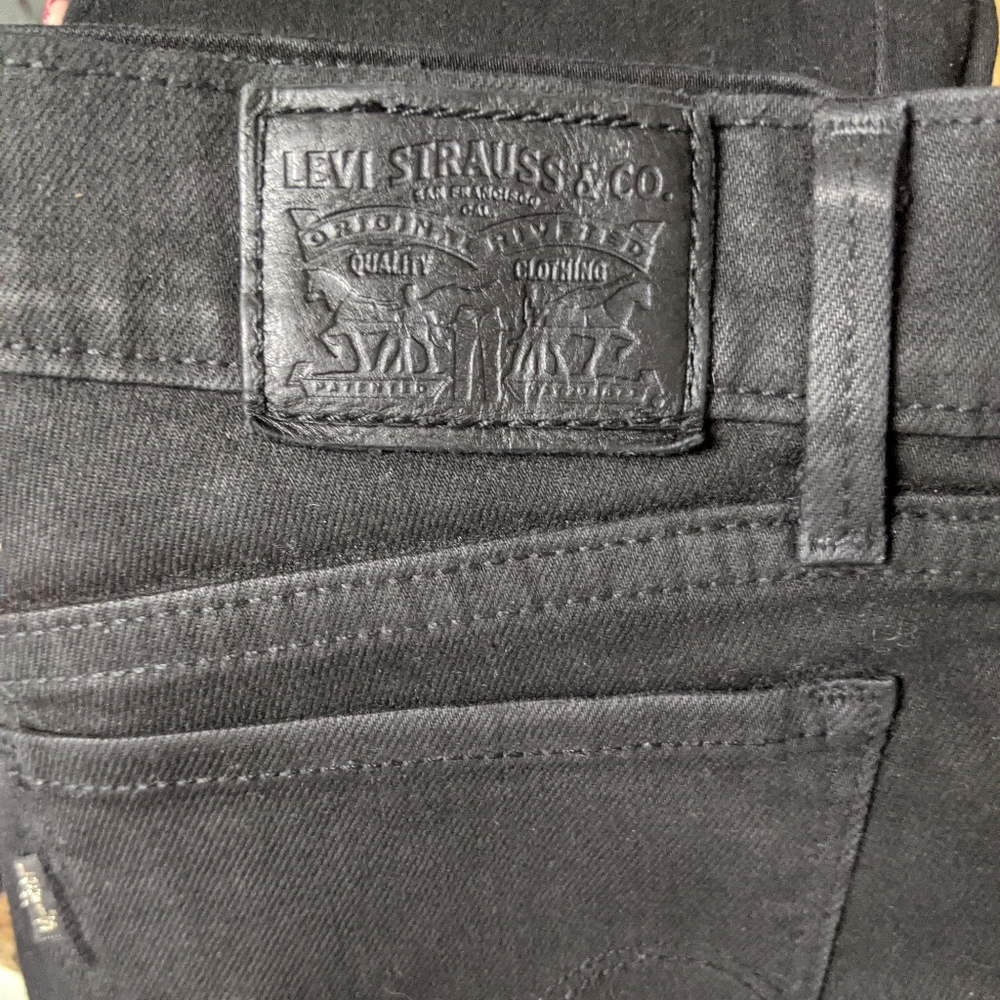 LEVI’S 710 Super Skinny Black Denim, jeans size 25 - Picture 9 of 14